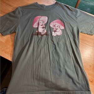 HOT TOPIC Fairydropart Mushrooms and Boba Tea Tee Shirt